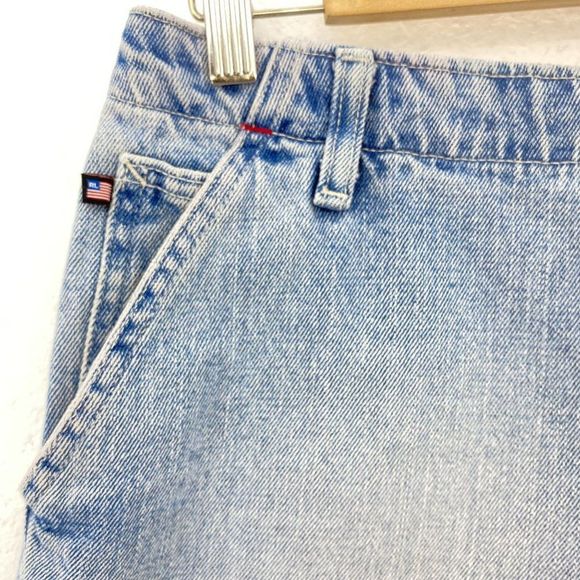 Polo Ralph Lauren Light Wash Mini Denim Shorts - Picture 3 of 7